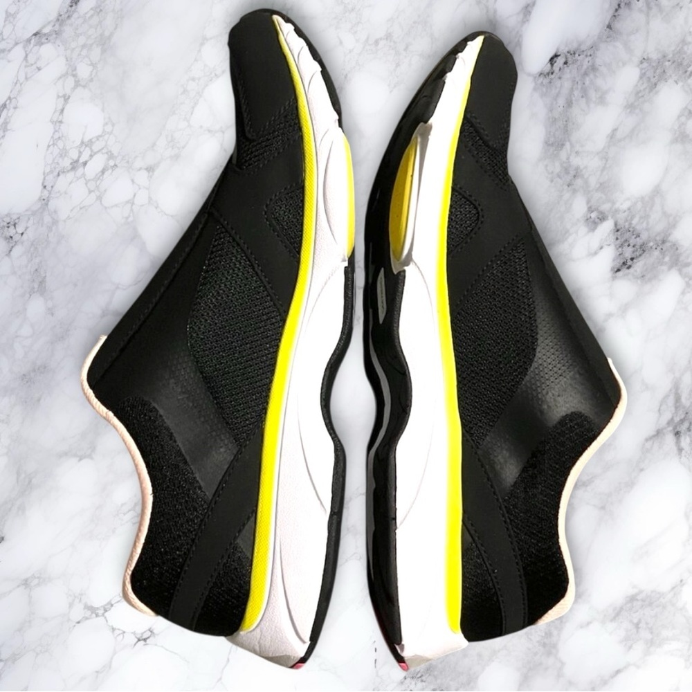 Women’s Vionic Samana Black and Yellow Slip-On Sneakers Shoes - Picture 9 of 13